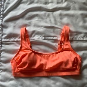 NWOT coral bikini top